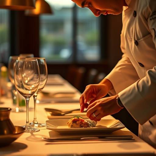 Chef's Table Dinner at The Golden Spoon with an up-close view of the chef preparing dishes.